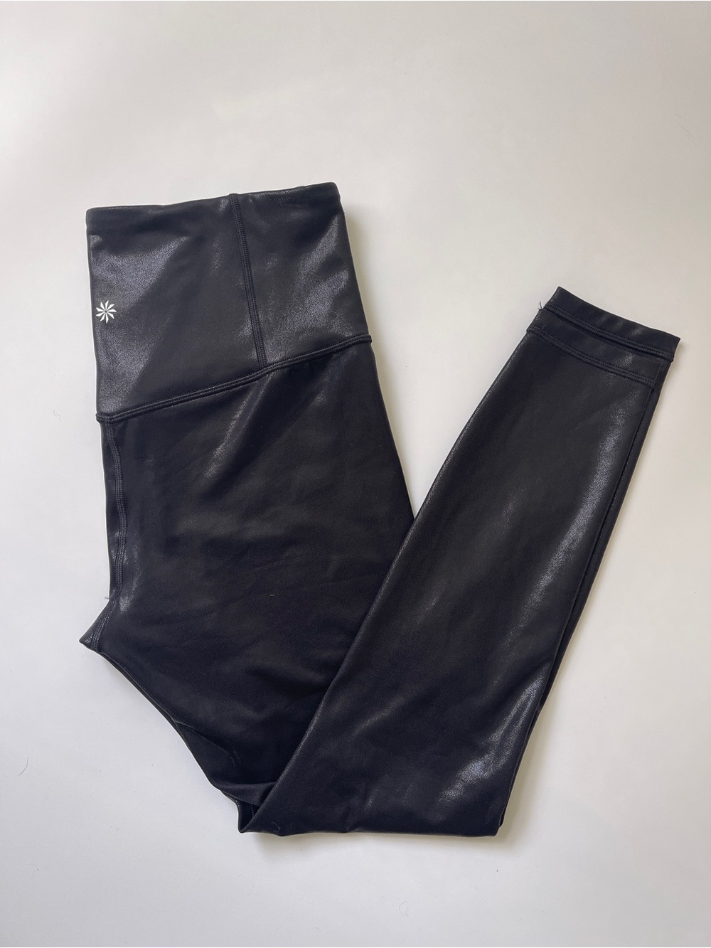 Athleta Black Elation Shine Tight Leggings Size M